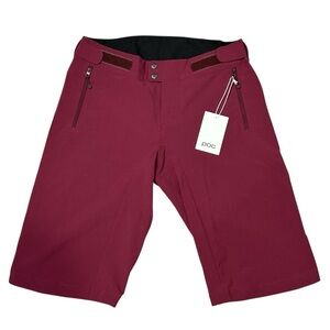 POC Women’s XS Maroon Propylene Red Resistance Enduro Lt WO Performance Shorts